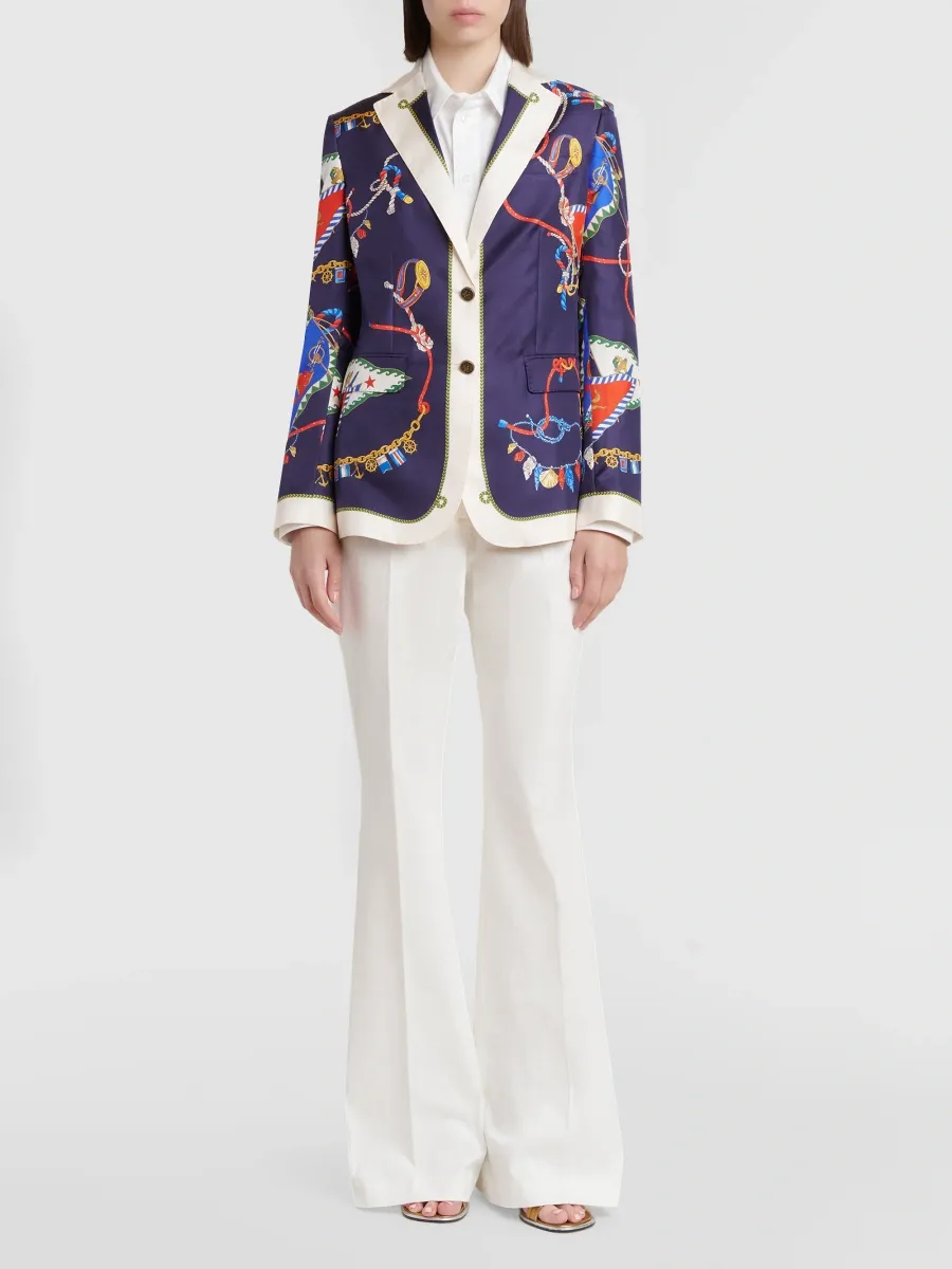 Etro Women's Status Printed Silk Twill Jacket | Thumbnail 2 Etro Women's Status Printed Silk Twill Jacket | Thumbnail 2