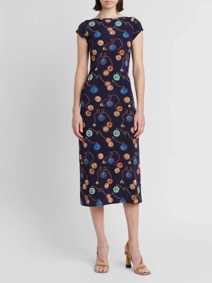 Etro Women's Status Printed Sheath Midi Dress | Thumbnail 2