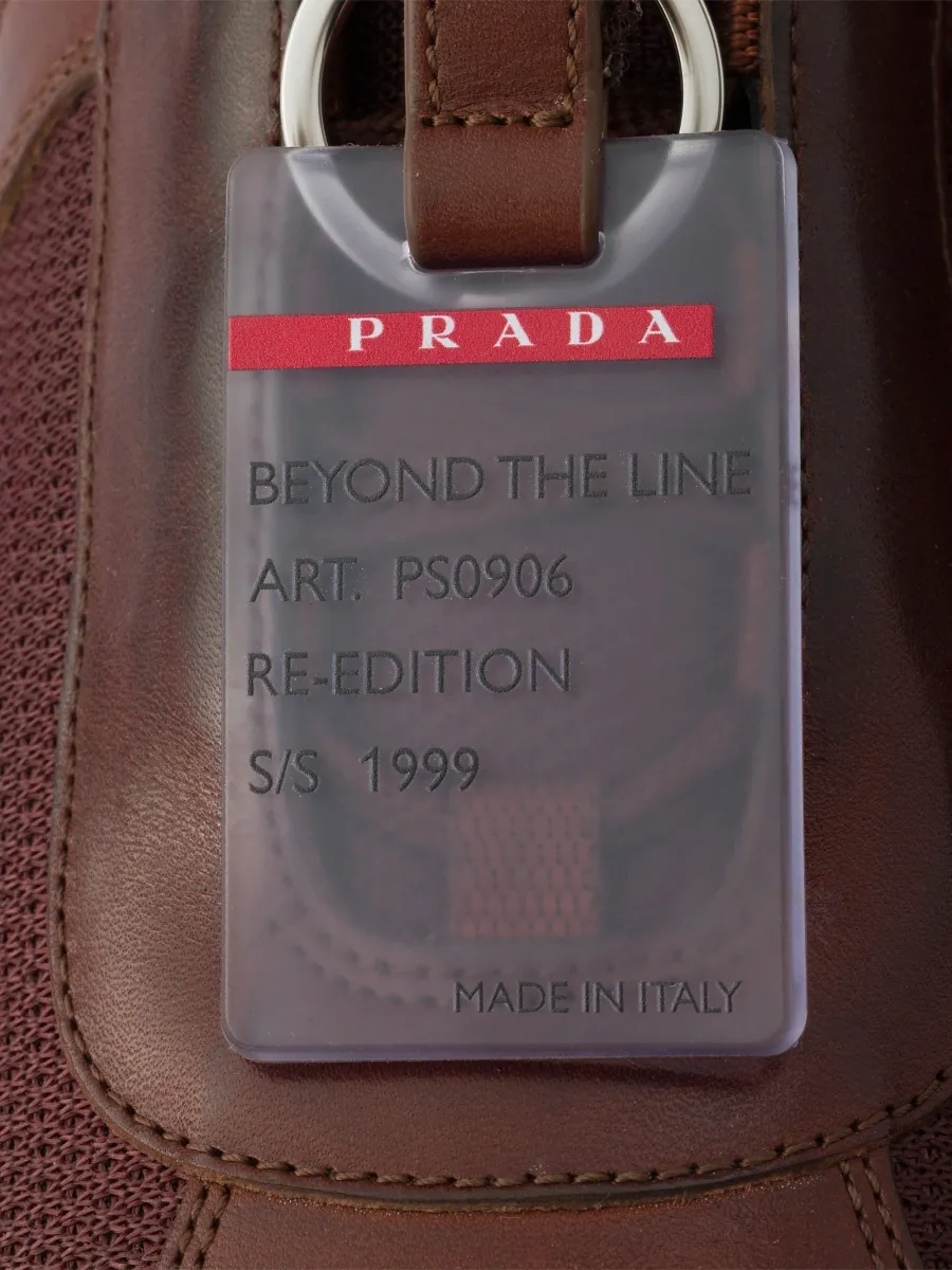 Prada Men's America's Cup Original Sneakers in Brushed Leather - Light Brown | Thumbnail 5 Prada Men's America's Cup Original Sneakers in Brushed Leather - Light Brown | Thumbnail 5