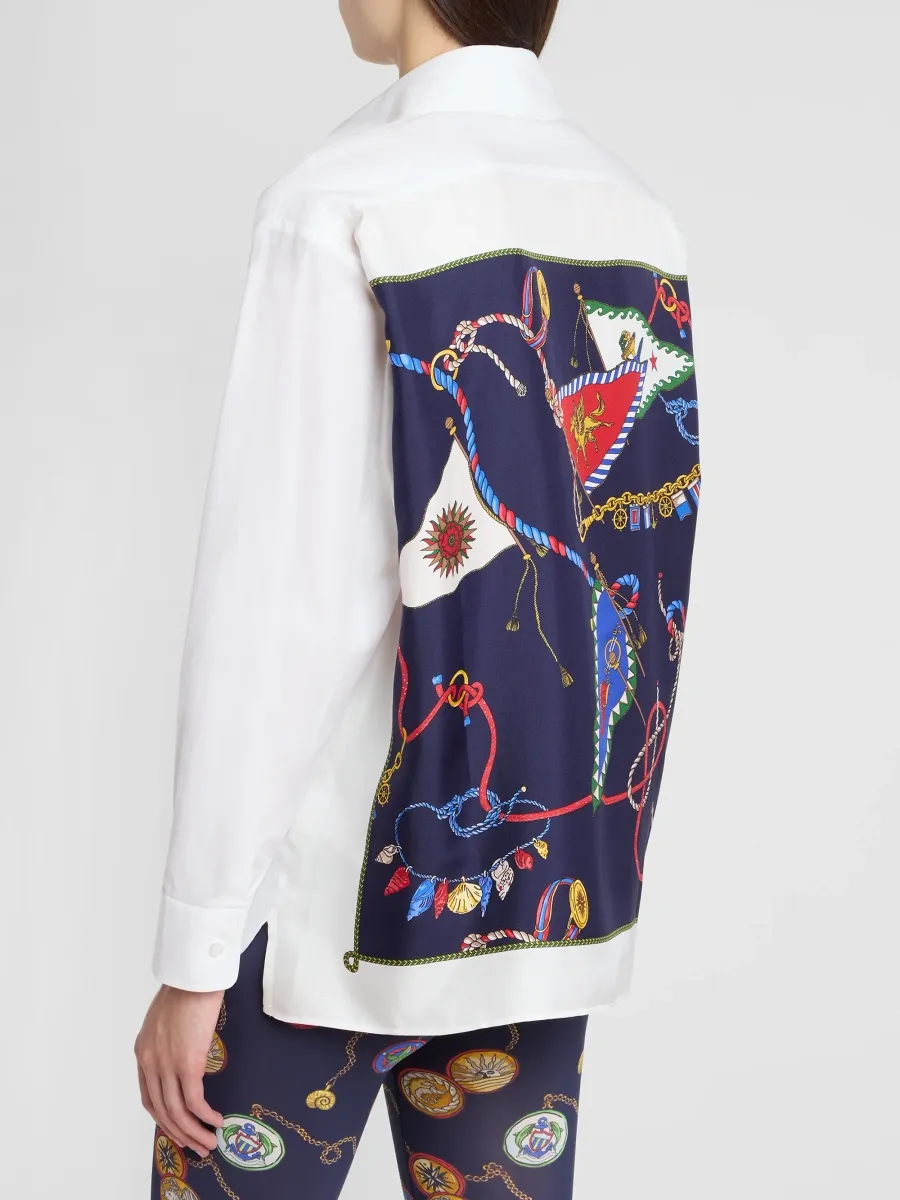 Etro Women's Cotton Twill Oversized Shirt | Thumbnail 3