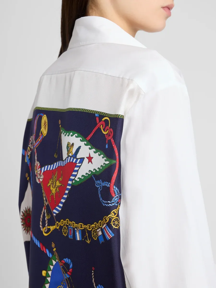 Etro Women's Cotton Twill Oversized Shirt | Thumbnail 5
