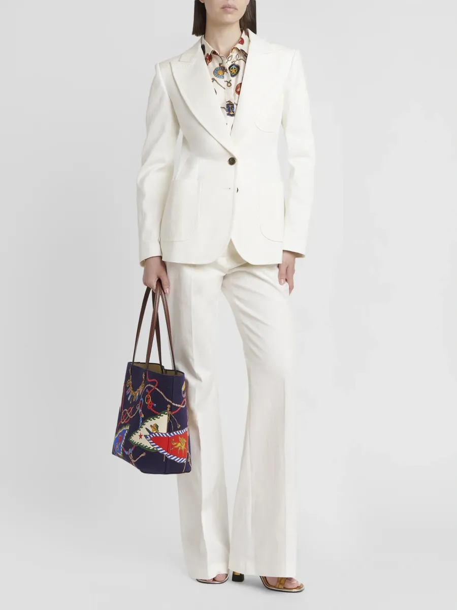 Etro Women's Status Printed Silk Twill Shirt | Thumbnail 2 Etro Women's Status Printed Silk Twill Shirt | Thumbnail 2