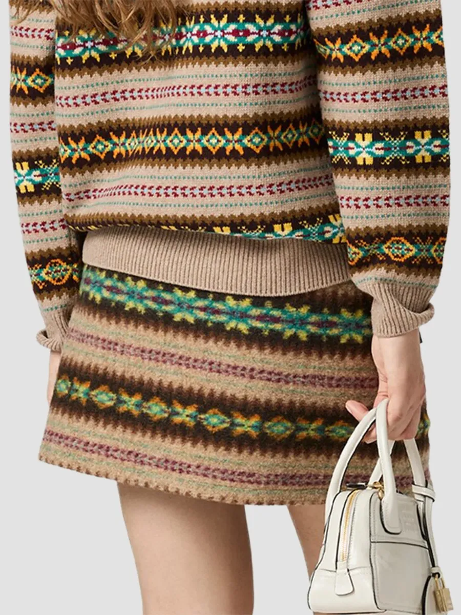 Miu Miu Women's Fleece Mini Skirt | Thumbnail 5