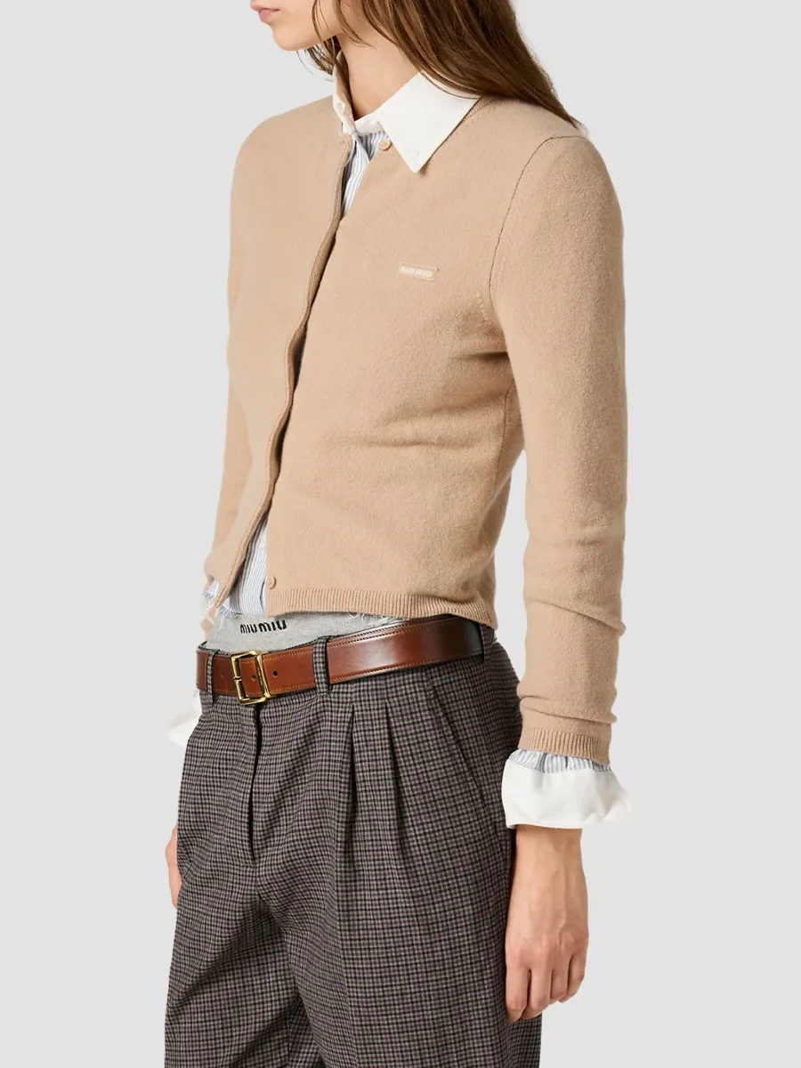Miu Miu Women's Cashmere Cardigan | Thumbnail 3