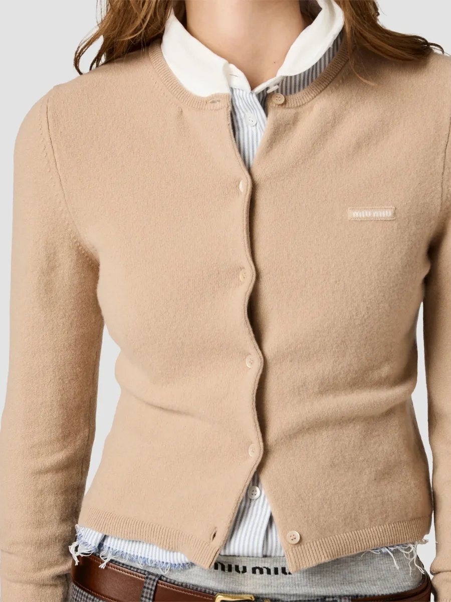 Miu Miu Women's Cashmere Cardigan | Thumbnail 6