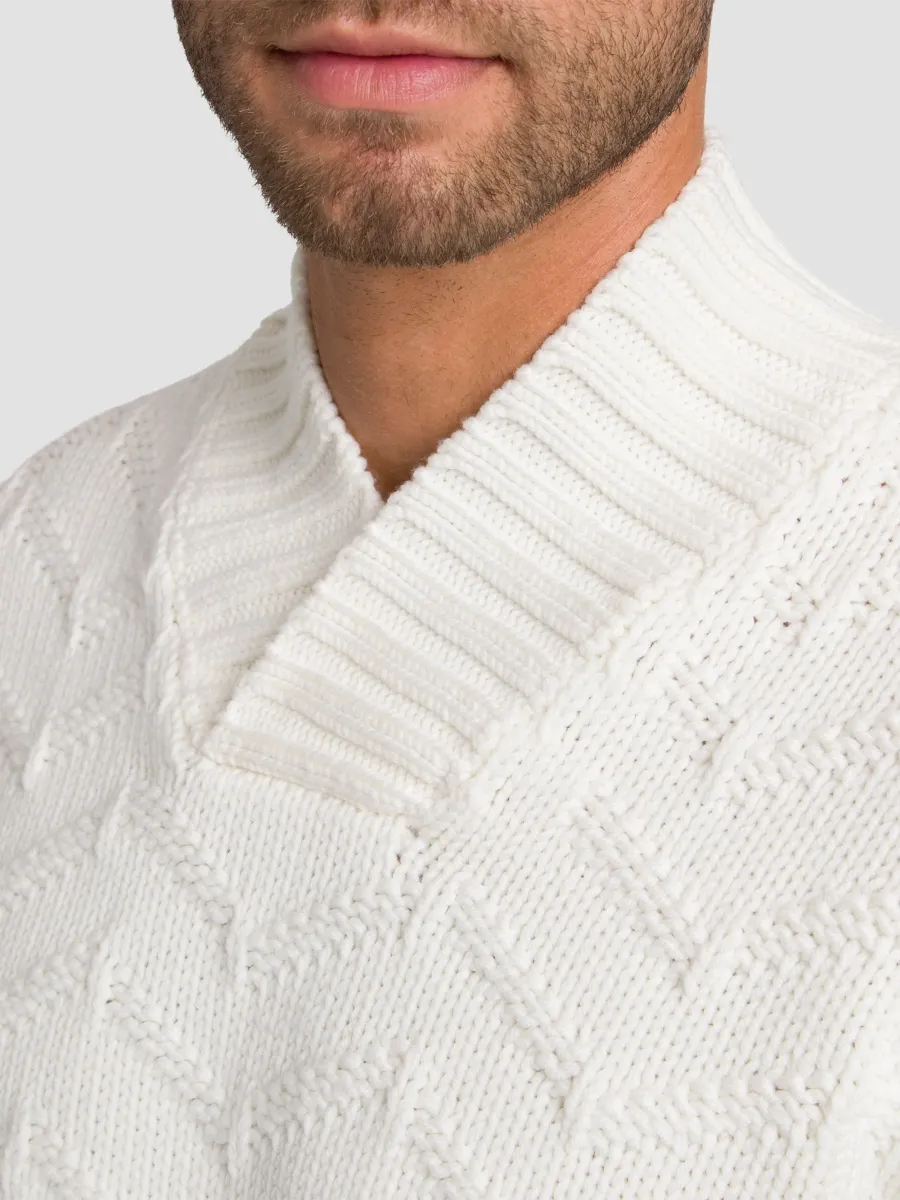 Stefano Ricci Men's Wool Knit Shawl Neck Sweater | Thumbnail 5 Stefano Ricci Men's Wool Knit Shawl Neck Sweater | Thumbnail 5