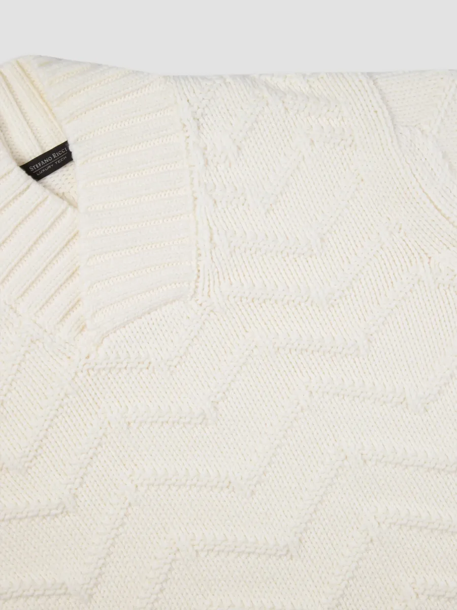 Stefano Ricci Men's Wool Knit Shawl Neck Sweater | Thumbnail 7 Stefano Ricci Men's Wool Knit Shawl Neck Sweater | Thumbnail 7