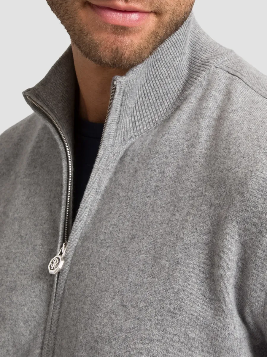 Stefano Ricci Men's Cashmere Knit Blouson Jacket | Thumbnail 4