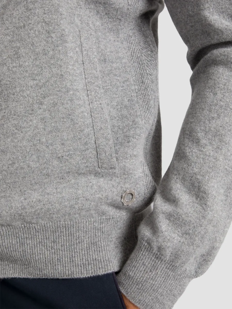 Stefano Ricci Men's Cashmere Knit Blouson Jacket | Thumbnail 7