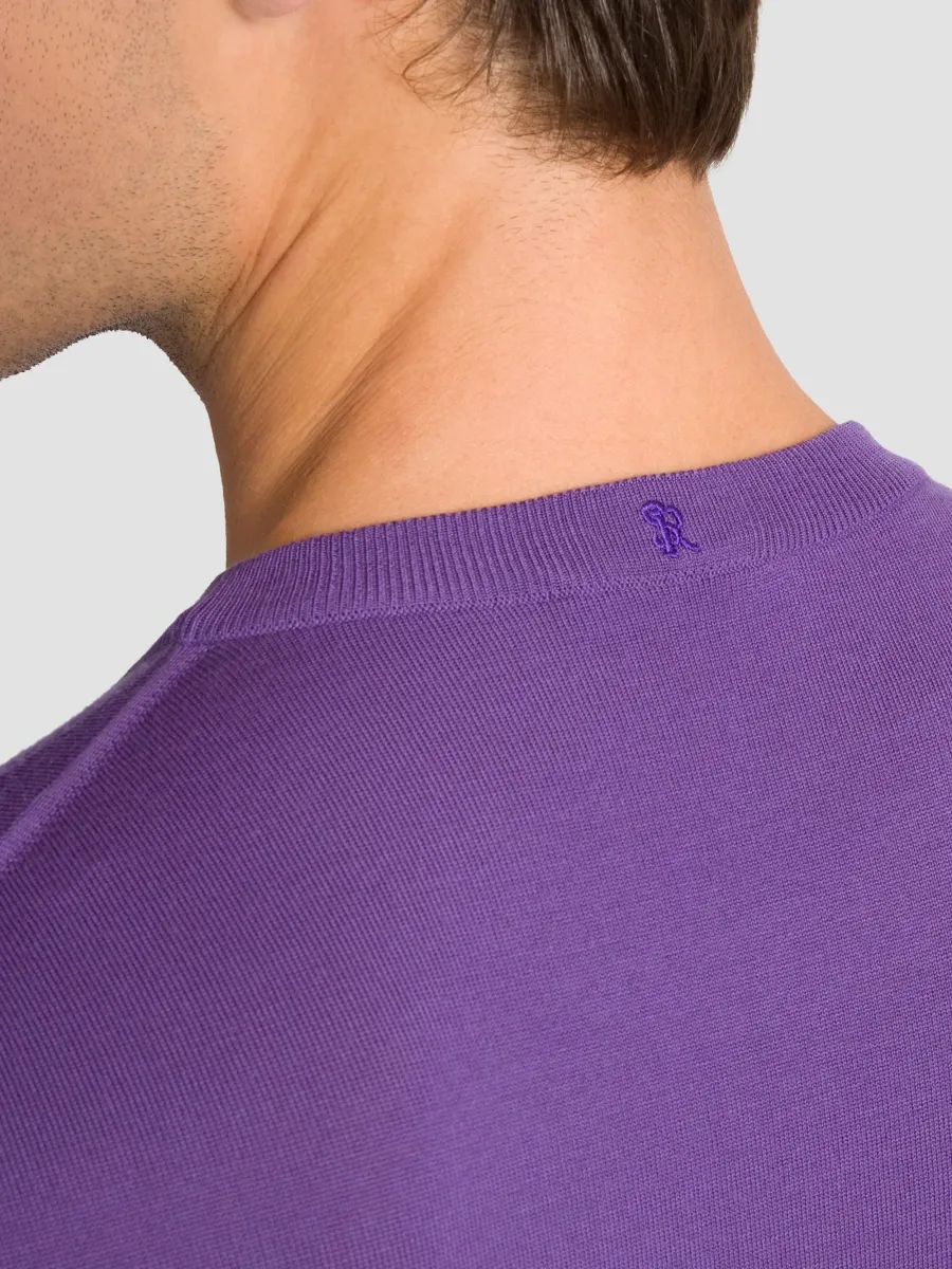 Stefano Ricci Men's Wool Knit Crewneck T-Shirt | Thumbnail 5