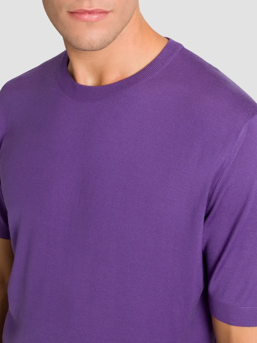 Stefano Ricci Men's Wool Knit Crewneck T-Shirt | Thumbnail 7