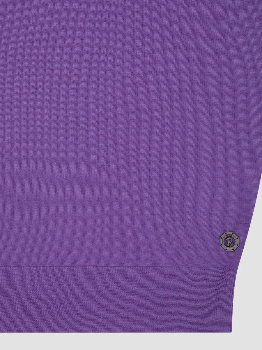 Stefano Ricci Men's Wool Knit Crewneck T-Shirt | Thumbnail 9