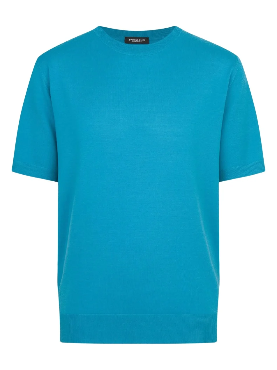 Stefano Ricci Men's Wool Knit Crewneck T-Shirt