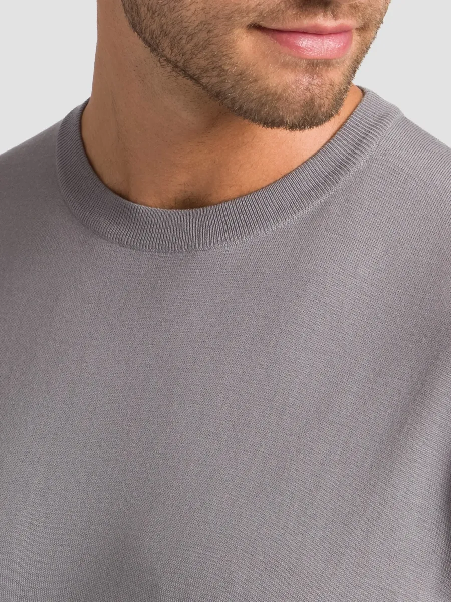 Stefano Ricci Men's Wool Knit Crewneck T-Shirt | Thumbnail 4