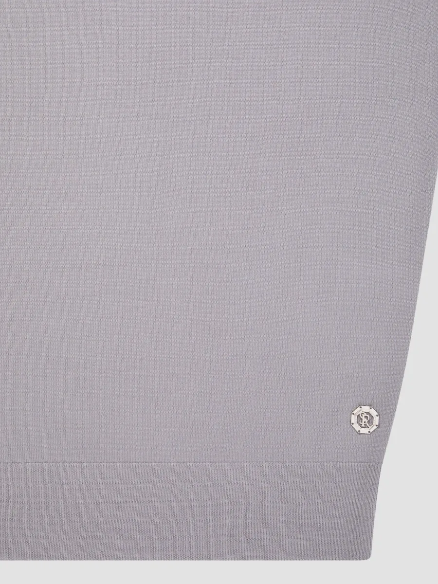 Stefano Ricci Men's Wool Knit Crewneck T-Shirt | Thumbnail 8