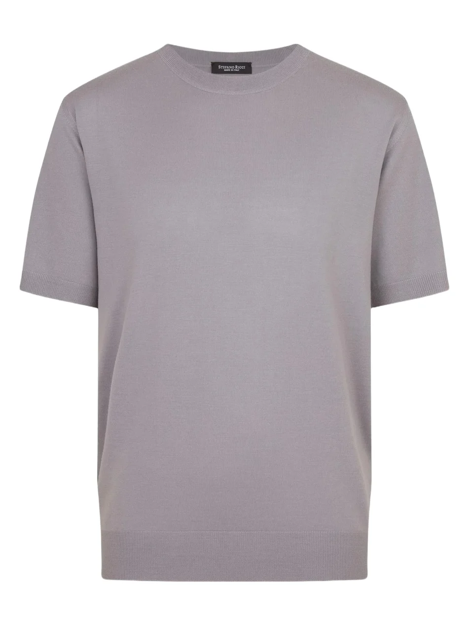 Stefano Ricci Men's Wool Knit Crewneck T-Shirt