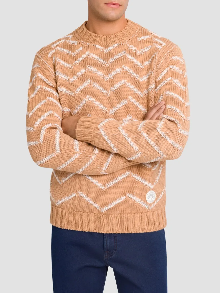 Stefano Ricci Men's Wool Knit Crewneck Sweater | Thumbnail 2 Stefano Ricci Men's Wool Knit Crewneck Sweater | Thumbnail 2