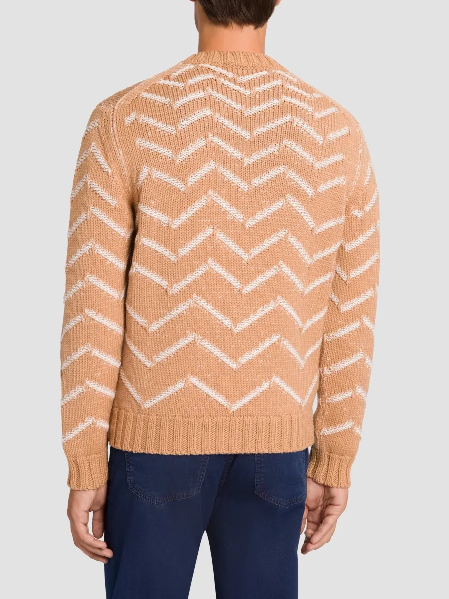 Stefano Ricci Men's Wool Knit Crewneck Sweater | Thumbnail 3 Stefano Ricci Men's Wool Knit Crewneck Sweater | Thumbnail 3