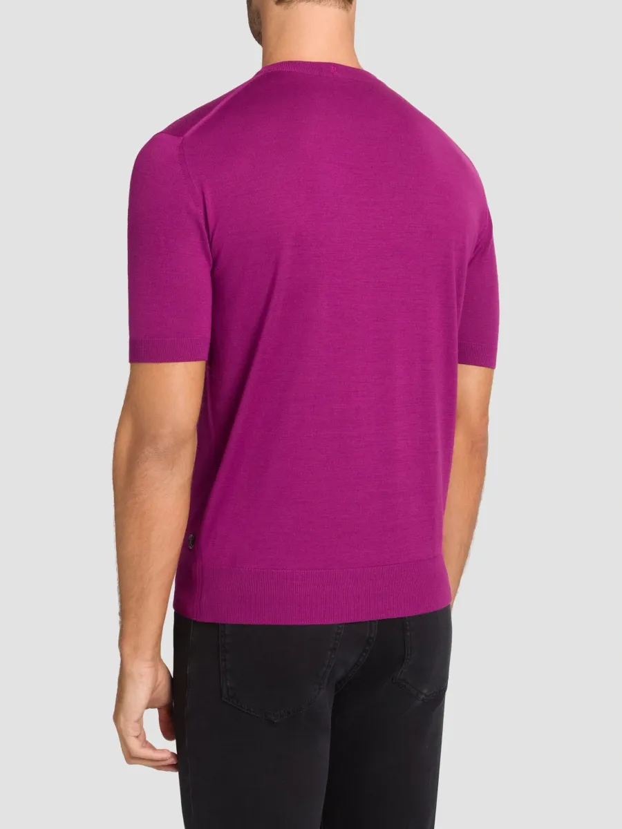 Stefano Ricci Men's Wool Knit Crewneck T-Shirt | Thumbnail 3 Stefano Ricci Men's Wool Knit Crewneck T-Shirt | Thumbnail 3