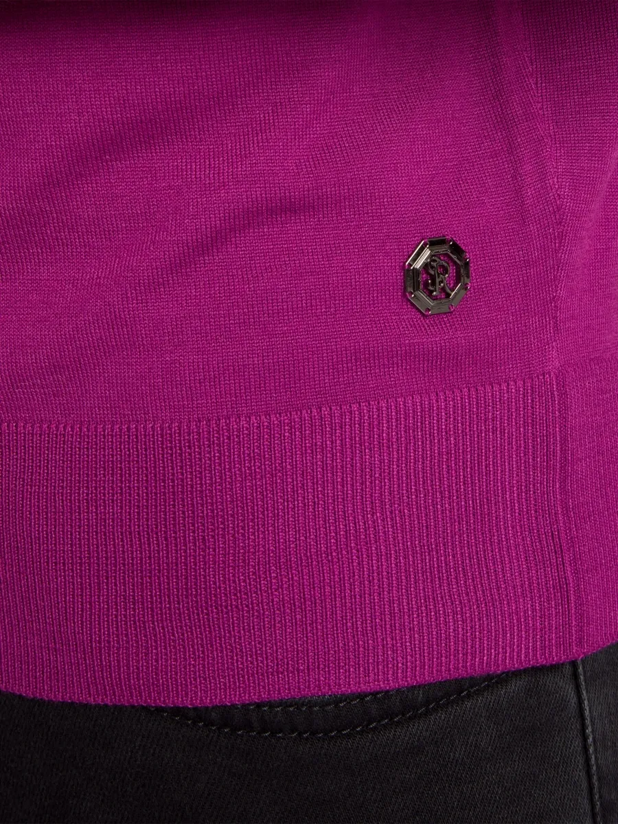Stefano Ricci Men's Wool Knit Crewneck T-Shirt | Thumbnail 7 Stefano Ricci Men's Wool Knit Crewneck T-Shirt | Thumbnail 7