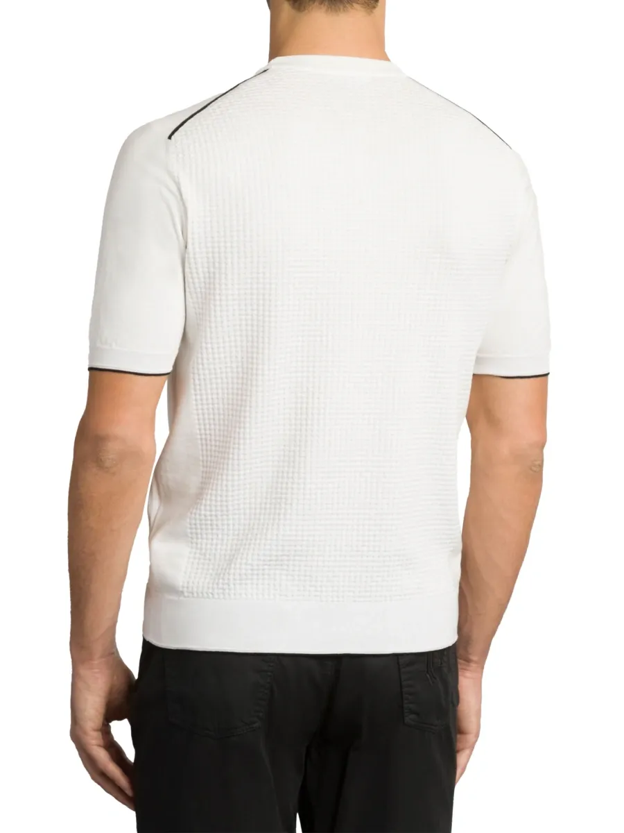 Stefano Ricci Men's Silk and Cotton Knit Crewneck Sweater | Thumbnail 3 Stefano Ricci Men's Silk and Cotton Knit Crewneck Sweater | Thumbnail 3