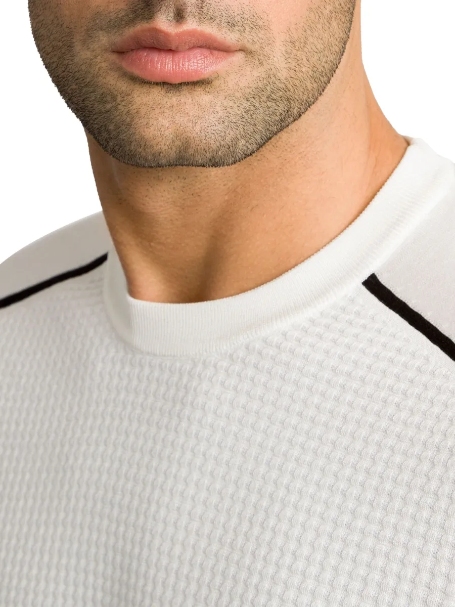 Stefano Ricci Men's Silk and Cotton Knit Crewneck Sweater | Thumbnail 4 Stefano Ricci Men's Silk and Cotton Knit Crewneck Sweater | Thumbnail 4