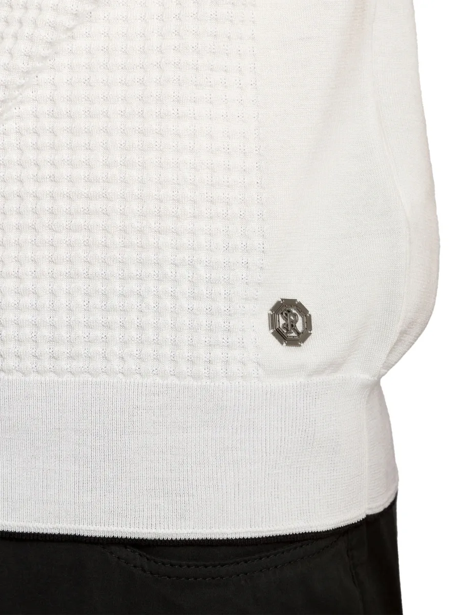 Stefano Ricci Men's Silk and Cotton Knit Crewneck Sweater | Thumbnail 5 Stefano Ricci Men's Silk and Cotton Knit Crewneck Sweater | Thumbnail 5