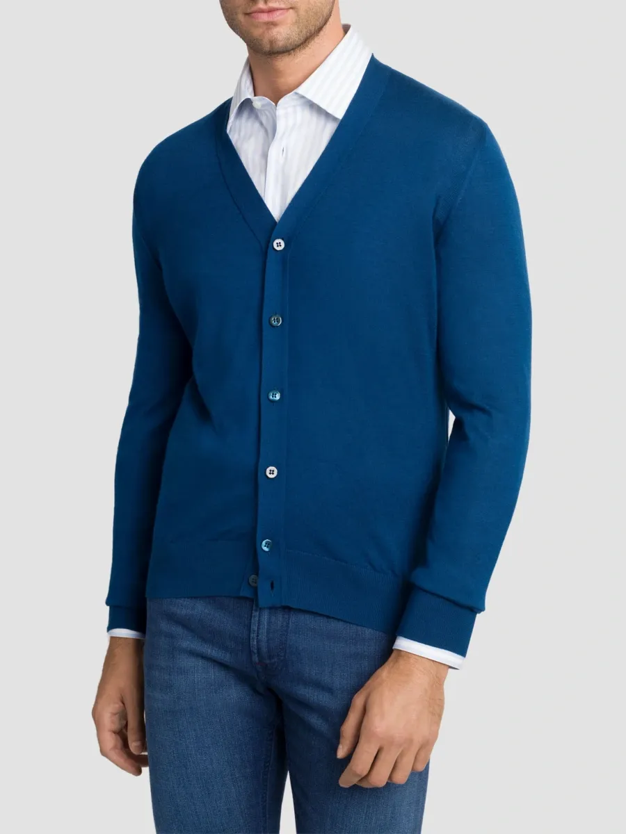 Stefano Ricci Men's Cashmere and Silk Knit Cardigan | Thumbnail 2