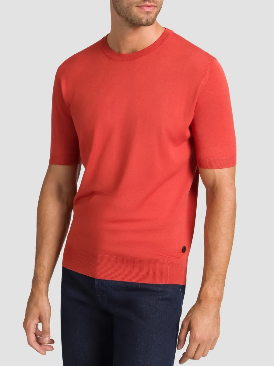Stefano Ricci Men's Wool Knit Crewneck T-Shirt | Thumbnail 2