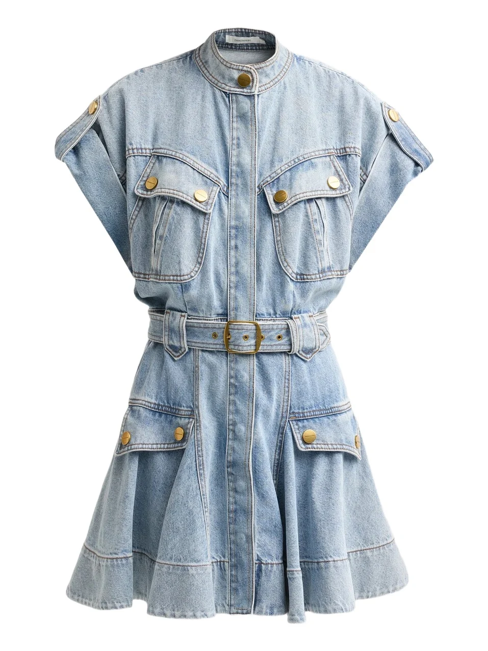 Women's Denim Utility Mini Dress