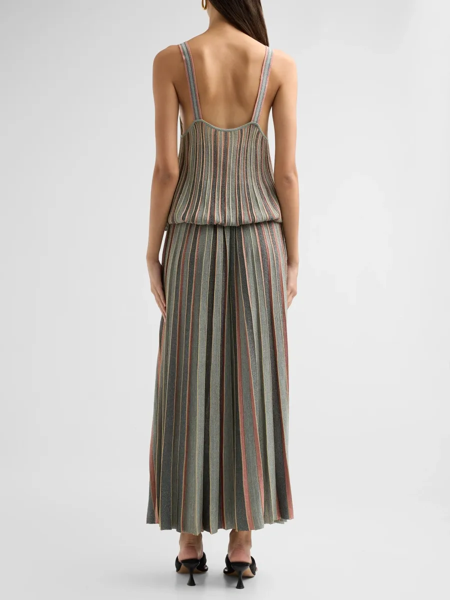 Zimmermann Women's Echo Metallic Striped Maxi Dress | Thumbnail 3 Zimmermann Women's Echo Metallic Striped Maxi Dress | Thumbnail 3