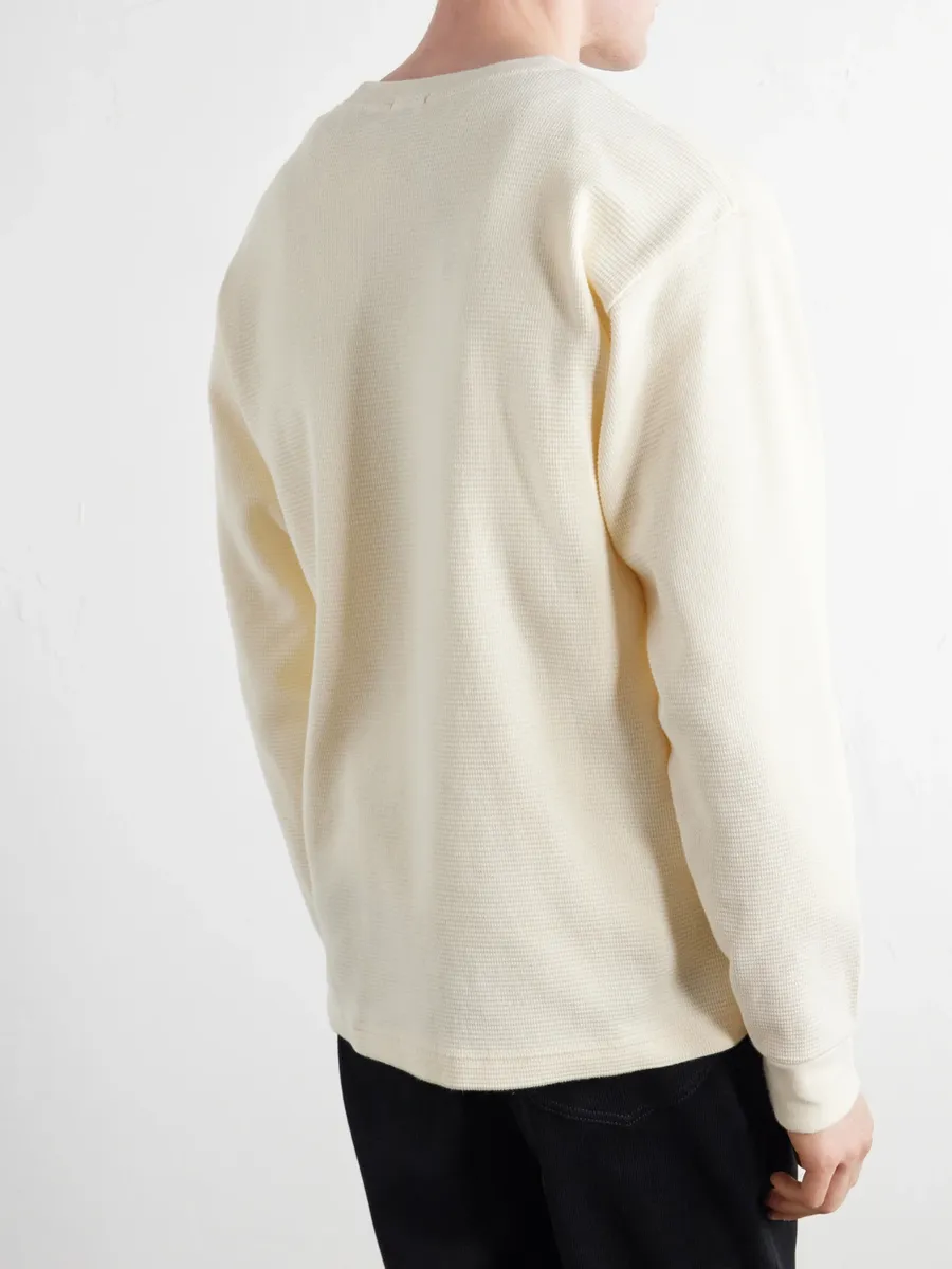 WYTHE Waffle-Knit Cotton T-Shirt - Men | Thumbnail 4