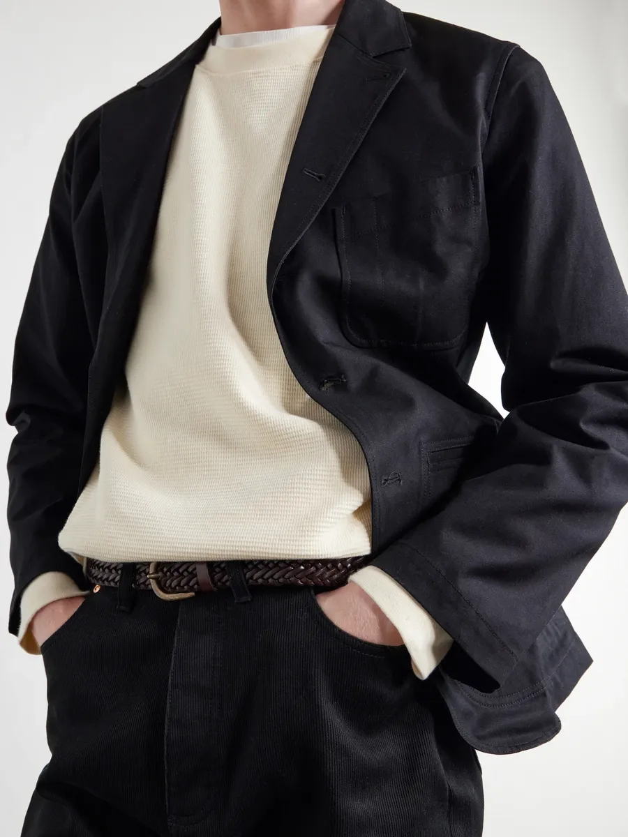 WYTHE Waffle-Knit Cotton T-Shirt - Men | Thumbnail 5