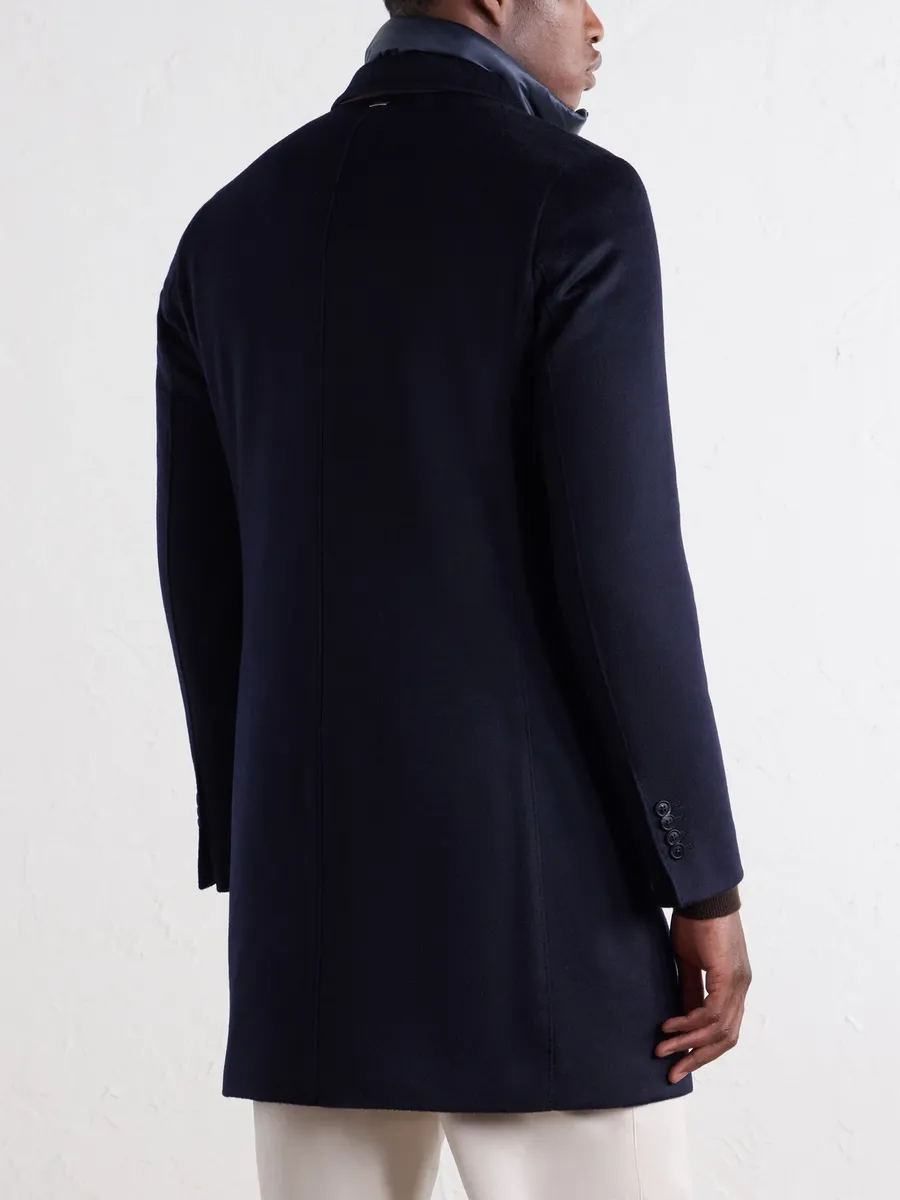 HERNO Detachable Shell-Lined Woven-Cashmere Coat - Men | Thumbnail 4 HERNO Detachable Shell-Lined Woven-Cashmere Coat - Men | Thumbnail 4