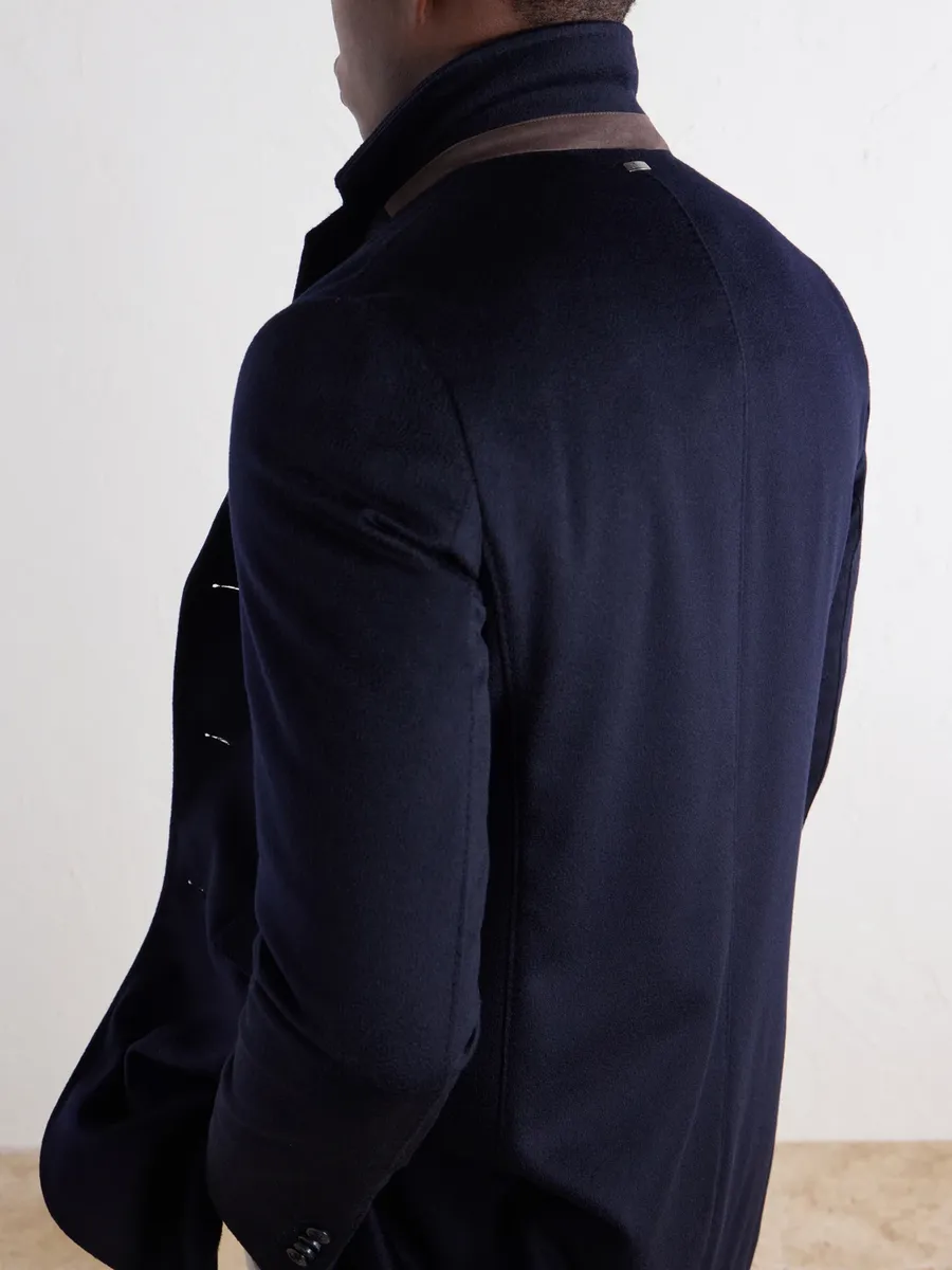 HERNO Detachable Shell-Lined Woven-Cashmere Coat - Men | Thumbnail 6 HERNO Detachable Shell-Lined Woven-Cashmere Coat - Men | Thumbnail 6