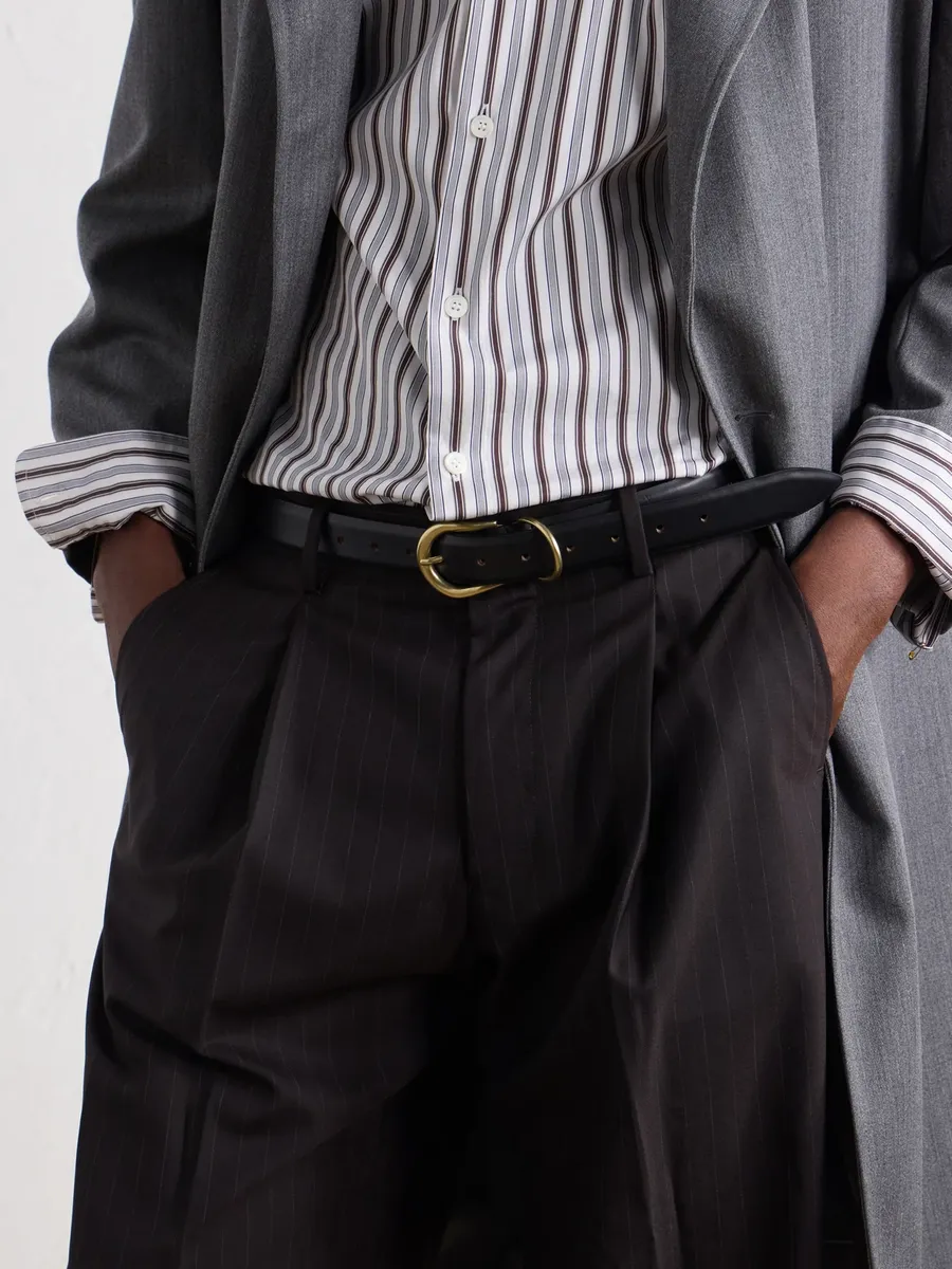 Déhanche Hollyhock 2.5cm Leather Belt - Men | Thumbnail 3 Déhanche Hollyhock 2.5cm Leather Belt - Men | Thumbnail 3