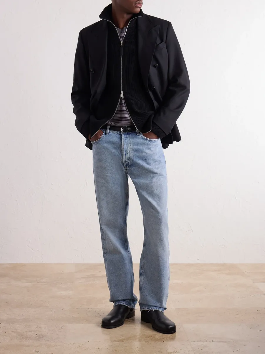AGOLDE 90's Straight-Leg Distressed Organic Cotton Jeans - Men | Thumbnail 2