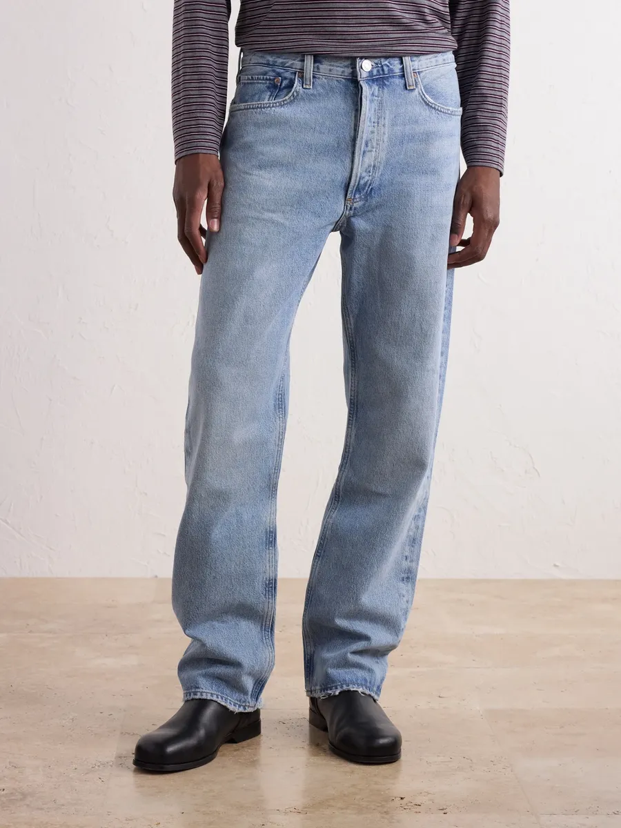AGOLDE 90's Straight-Leg Distressed Organic Cotton Jeans - Men | Thumbnail 3