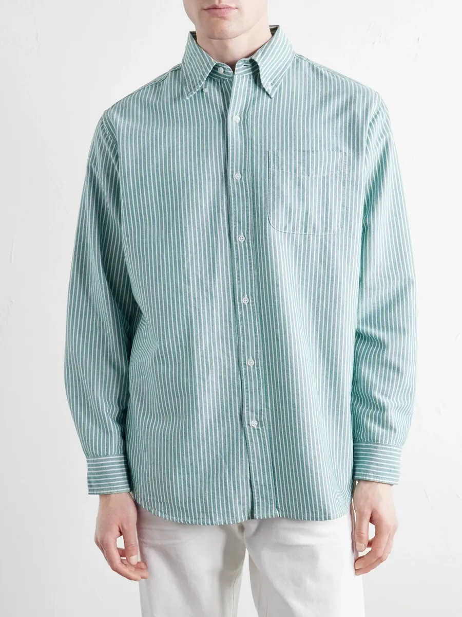 WYTHE Button-Down Collar Striped Cotton Oxford Shirt - Men | Thumbnail 3 WYTHE Button-Down Collar Striped Cotton Oxford Shirt - Men | Thumbnail 3