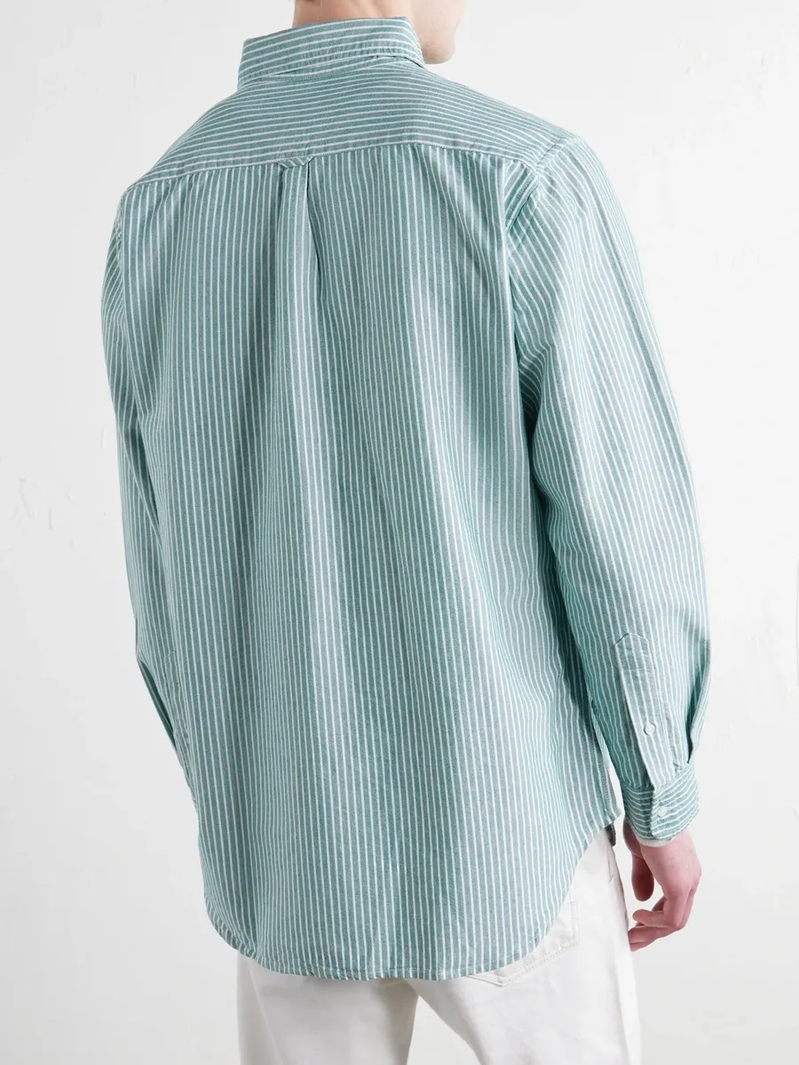 WYTHE Button-Down Collar Striped Cotton Oxford Shirt - Men | Thumbnail 4 WYTHE Button-Down Collar Striped Cotton Oxford Shirt - Men | Thumbnail 4