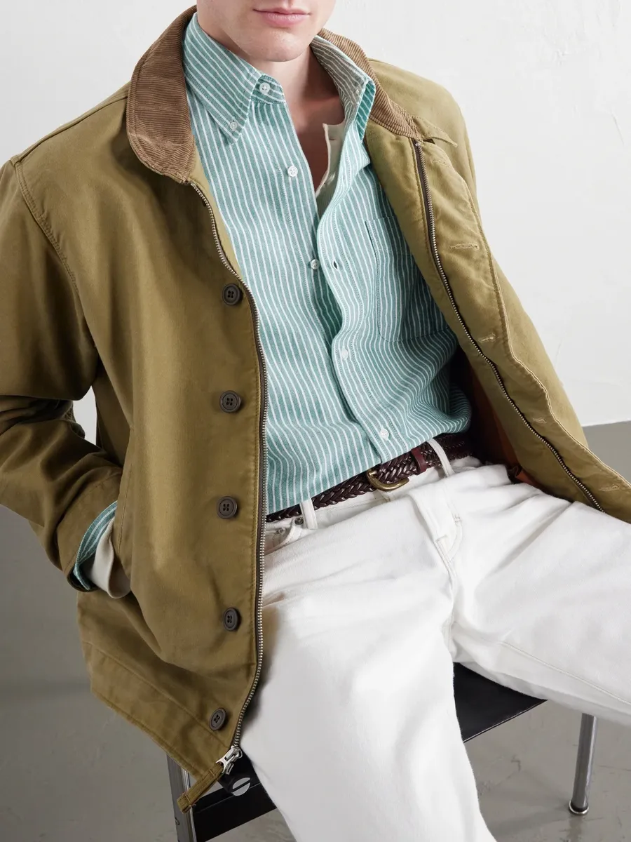 WYTHE Button-Down Collar Striped Cotton Oxford Shirt - Men | Thumbnail 5 WYTHE Button-Down Collar Striped Cotton Oxford Shirt - Men | Thumbnail 5