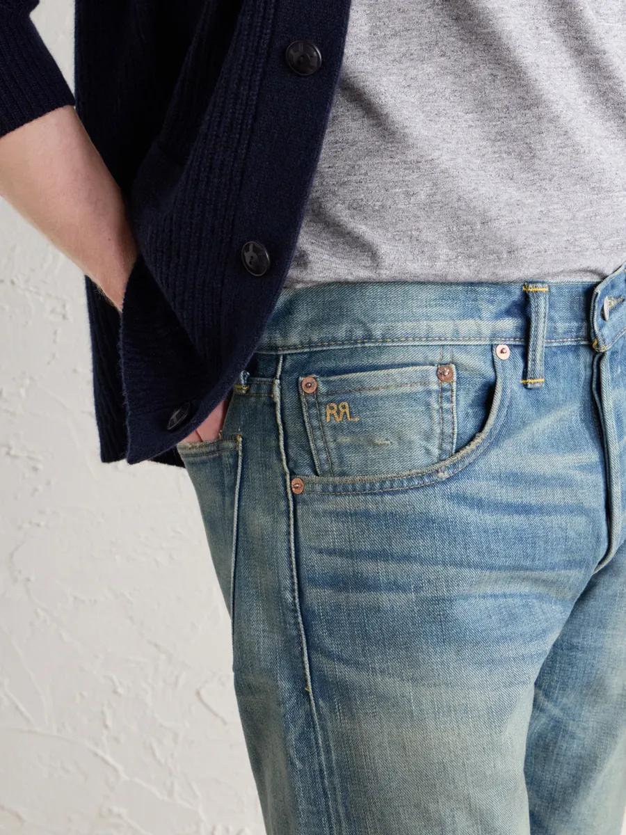 RRL Distressed Slim-Fit Jeans - Men | Thumbnail 5 RRL Distressed Slim-Fit Jeans - Men | Thumbnail 5
