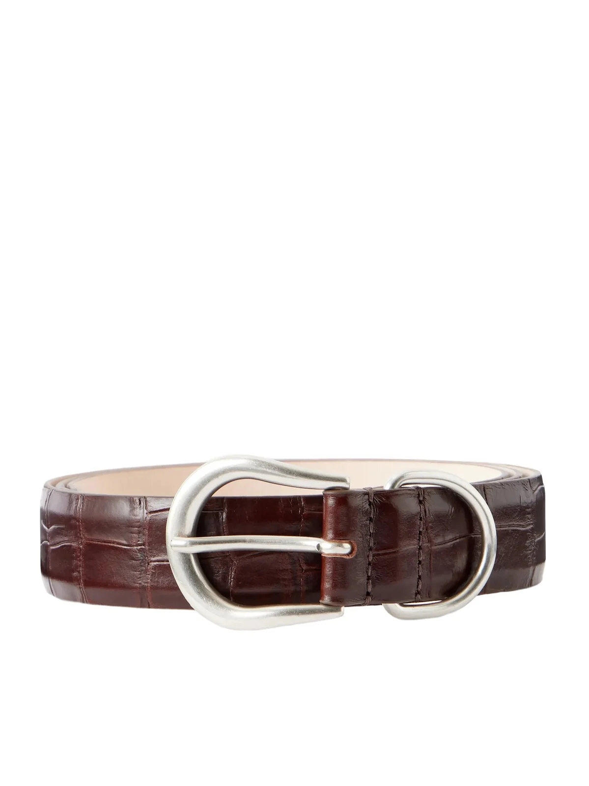 Déhanche Hollyhock 3cm Croc-Effect Leather Belt - Men