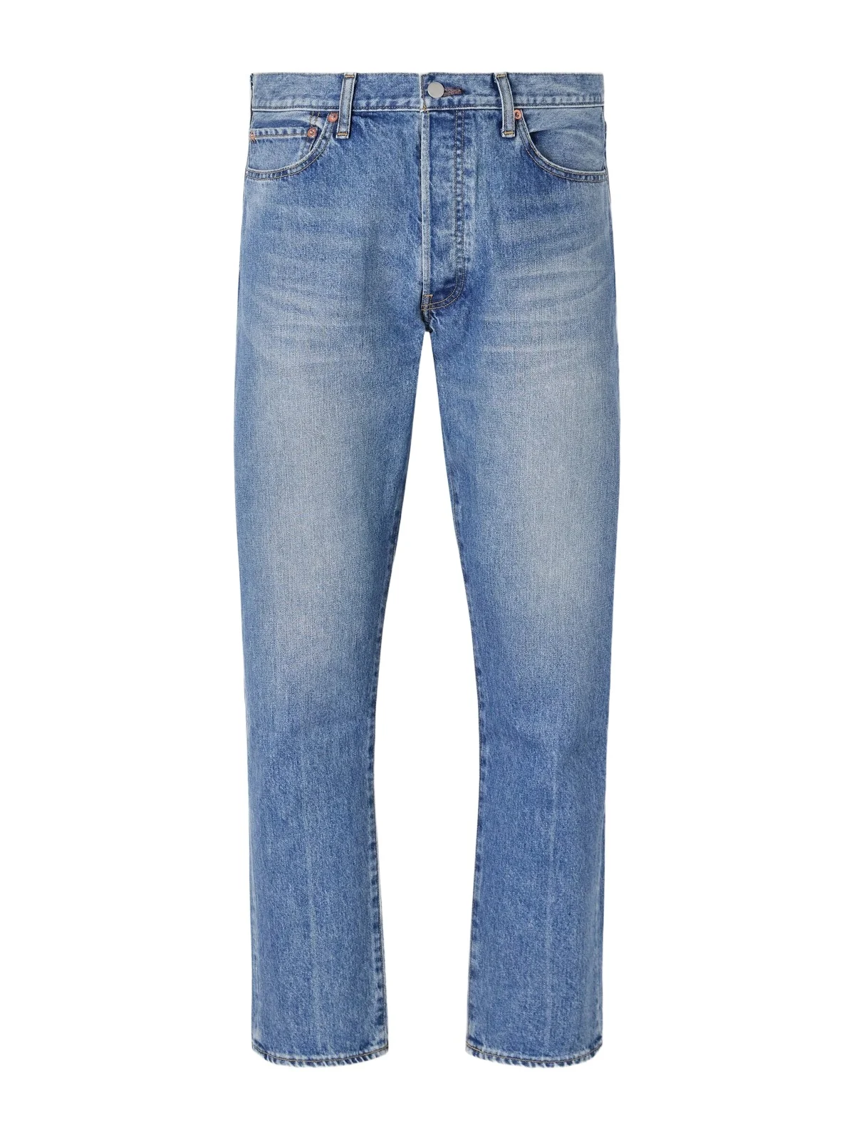 Aaron Levine 90's Straight-Leg Washed Jeans - Men
