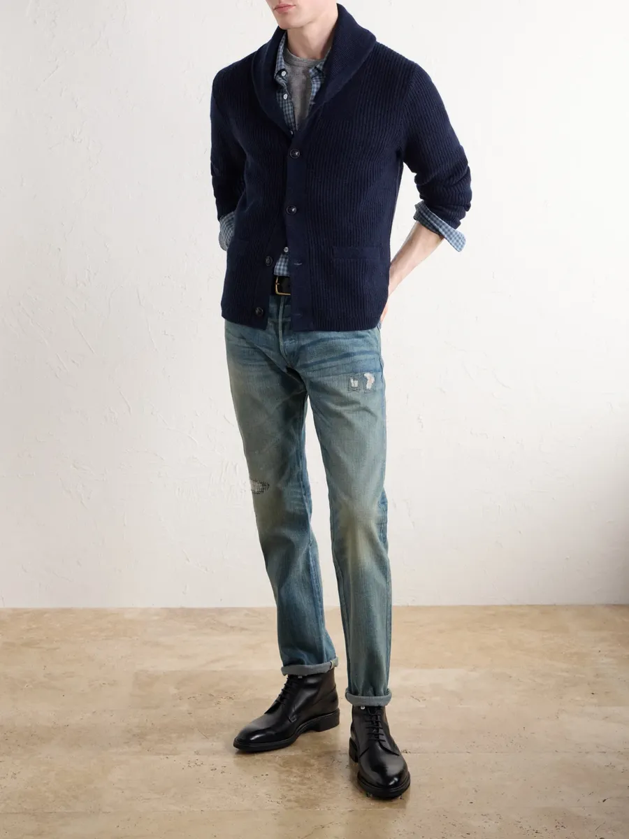 RRL Shawl-Collar Cashmere Cardigan - Men | Thumbnail 2 RRL Shawl-Collar Cashmere Cardigan - Men | Thumbnail 2