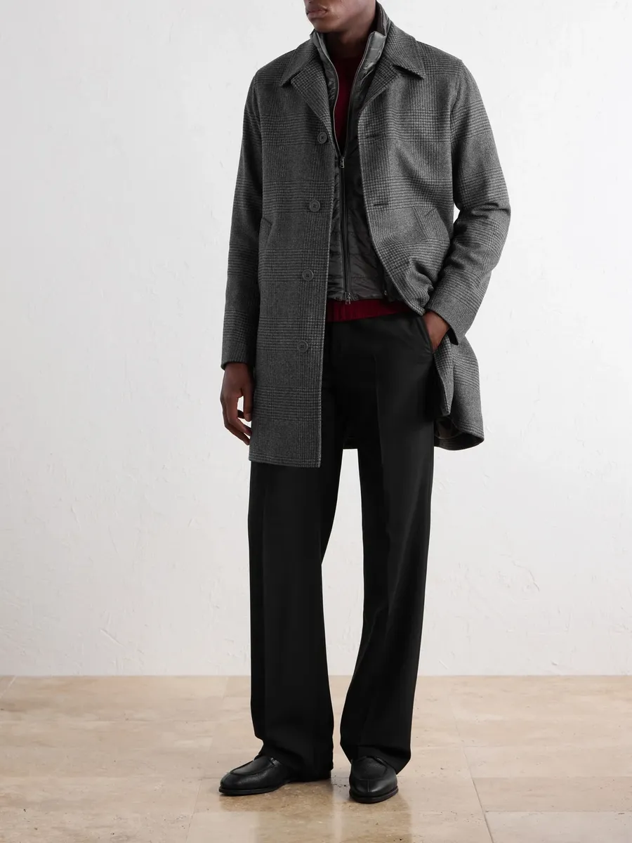 HERNO Padded Wool-Blend Tweed Coat - Men | Thumbnail 2
