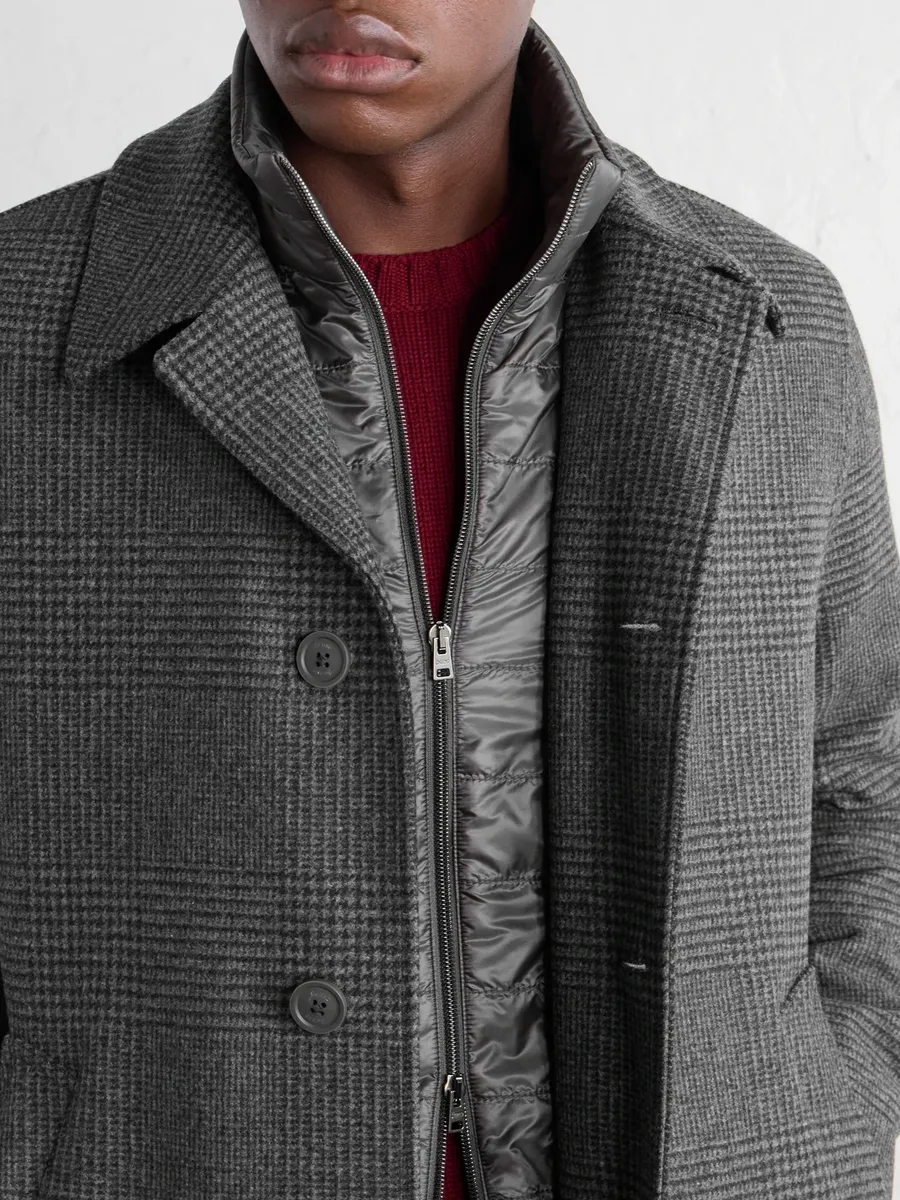 HERNO Padded Wool-Blend Tweed Coat - Men | Thumbnail 5