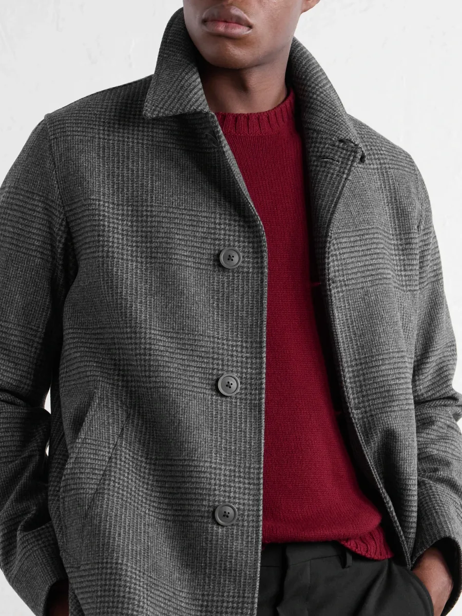 HERNO Padded Wool-Blend Tweed Coat - Men | Thumbnail 6