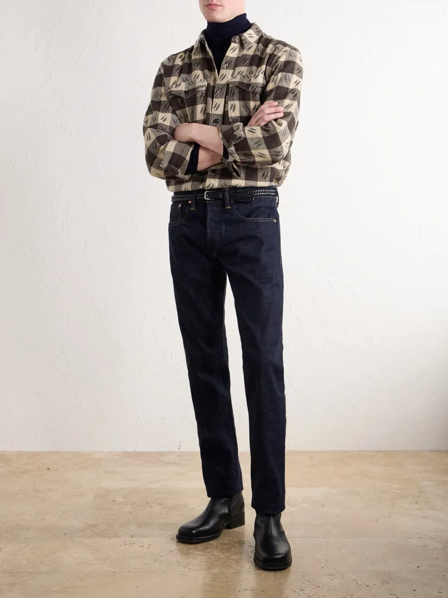 RRL Checked Brushed Cotton-Twill Shirt - Men | Thumbnail 2 RRL Checked Brushed Cotton-Twill Shirt - Men | Thumbnail 2