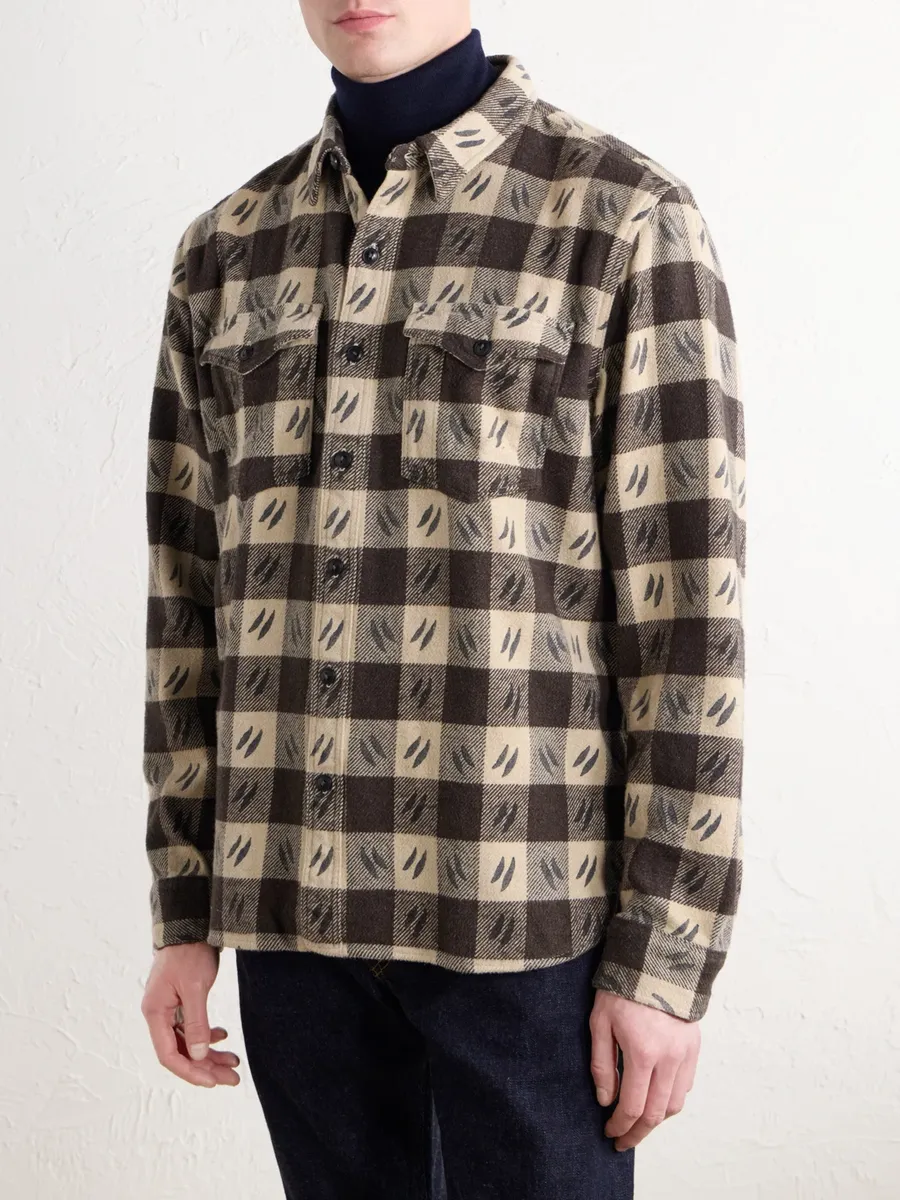 RRL Checked Brushed Cotton-Twill Shirt - Men | Thumbnail 3 RRL Checked Brushed Cotton-Twill Shirt - Men | Thumbnail 3
